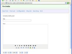 The post editor (using tinymce)