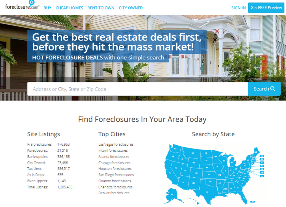 Foreclosure.com Screenshot 1