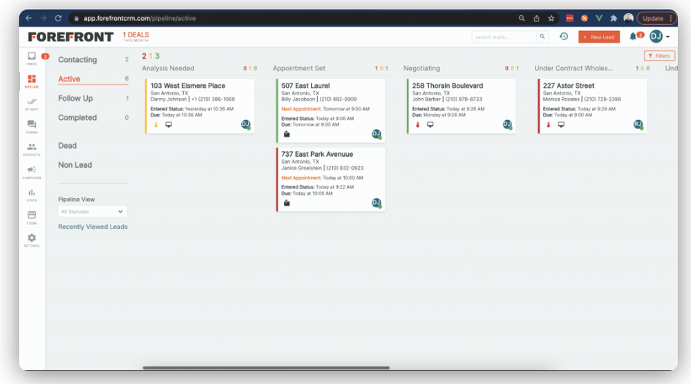 Forefront CRM Screenshot 1