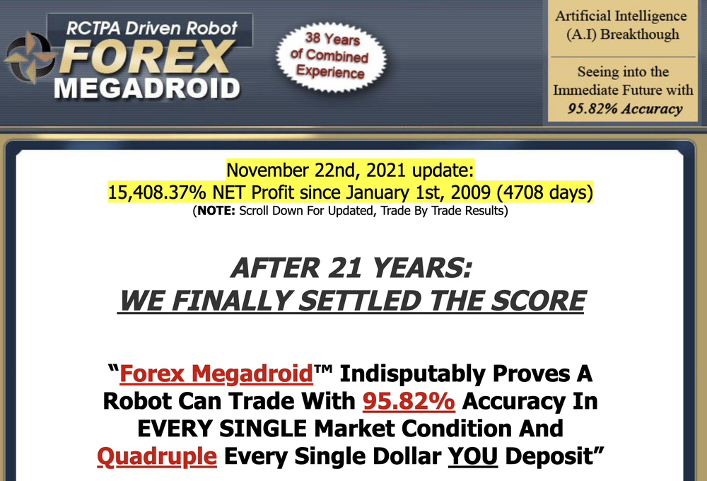 Forex Megadroid Screenshot 1
