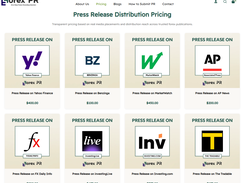 Forex Pr Wire Pricing page 