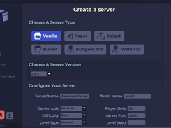 Create Server Page