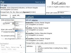 ForLatin: A Latin to English translation helper.