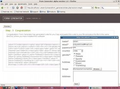 FormGenerator is an easy-to-use tool to create reliable and 