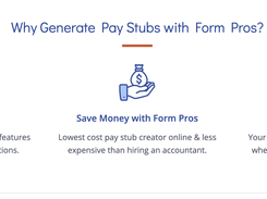 Form Pros Pay Stub Maker Screenshot 2