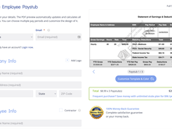 Form Pros Pay Stub Maker Screenshot 1