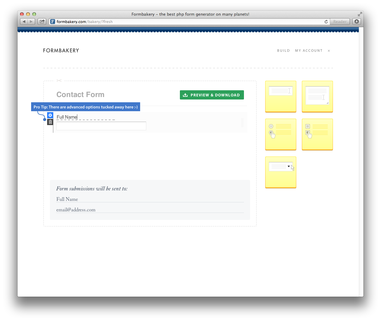 FormBakery Screenshot