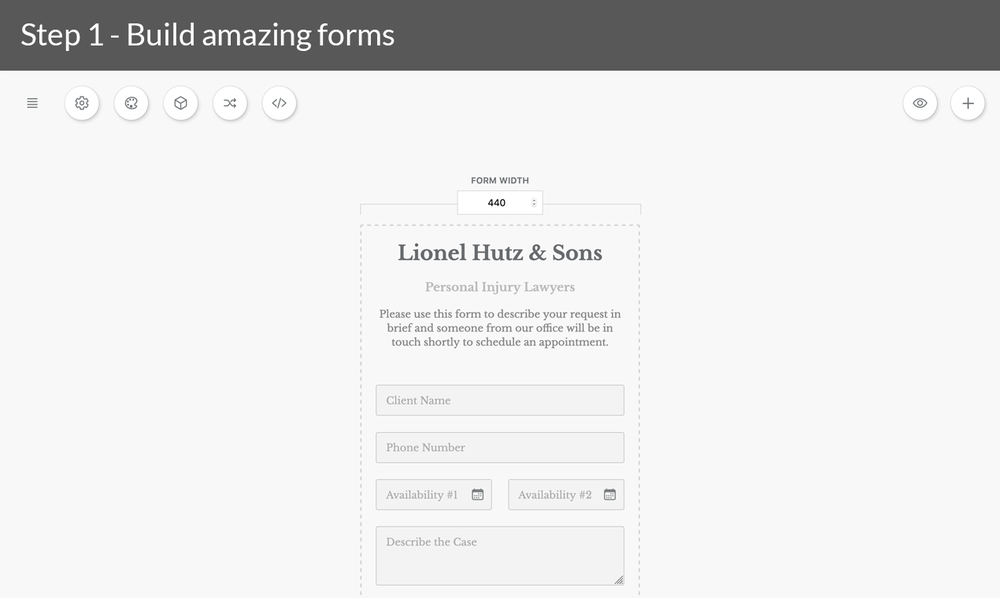 Build amazing forms