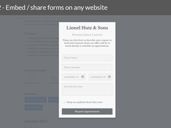 Share / publish forms easily