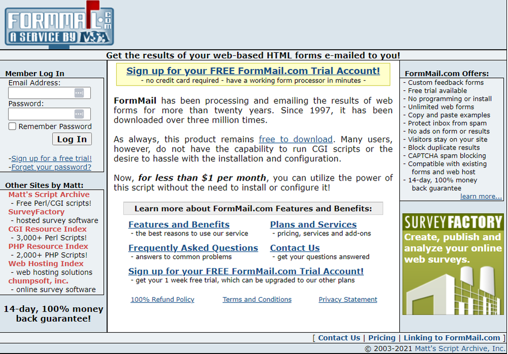 FormMail Screenshot 1