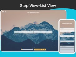 You can either have a classical List View or show each question on a different page with Step View to have more interactive form content.