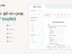 All-in-one PDF toolkit for editing, converting, and managing documents online.