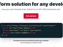 Formspree Screenshot 1