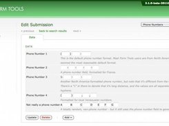 Everything is customizable! Some phone number formats