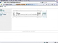 CRM Client Listing Page