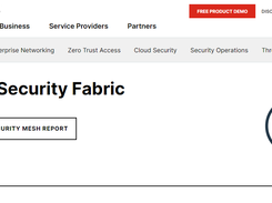 Fortinet Security Fabric Screenshot 1