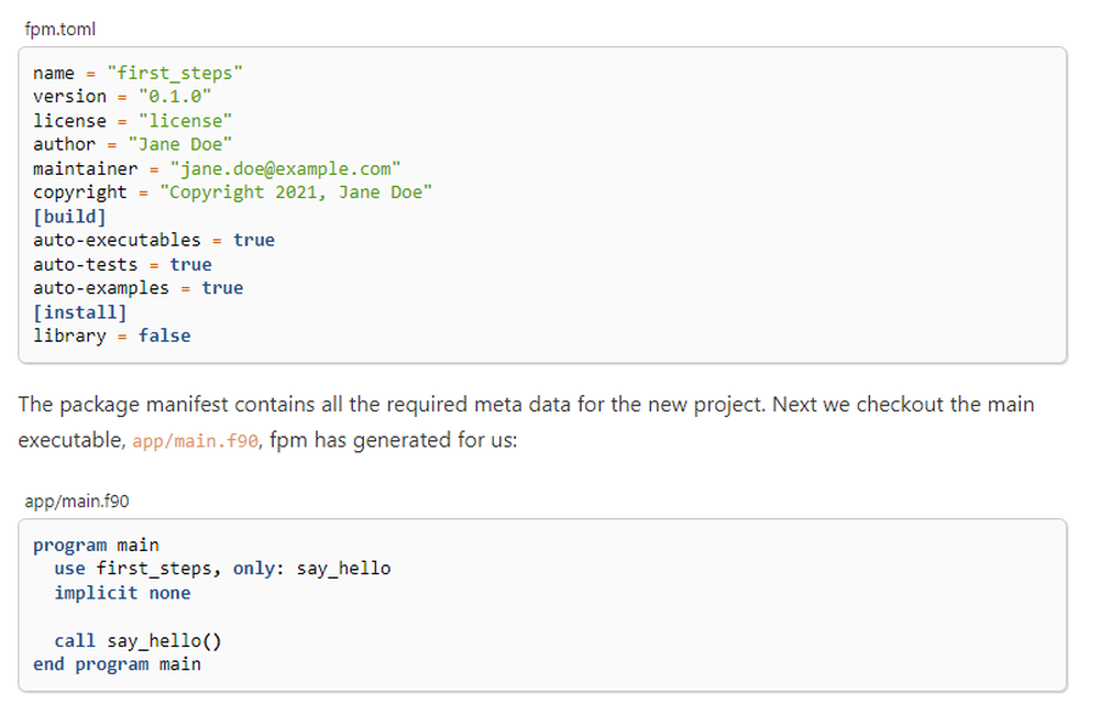 Fortran Package Manager Screenshot 1