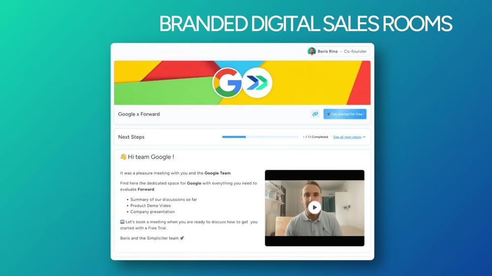 Personalized Digital Sales Rooms