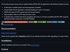 FOSRestBundle Screenshot 1