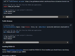 FOSSA CLI Screenshot 1