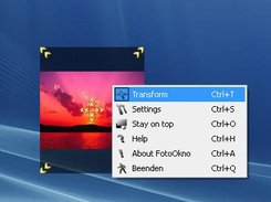 Context menu of FotoOkno