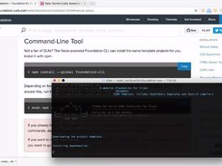 screenshot of Foundation installation - using the CLI