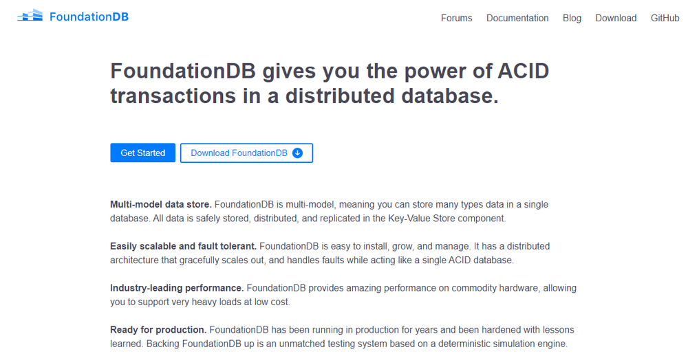 FoundationDB Screenshot 1