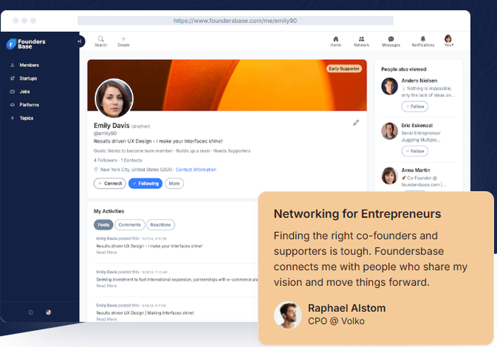 Foundersbase Screenshot 1