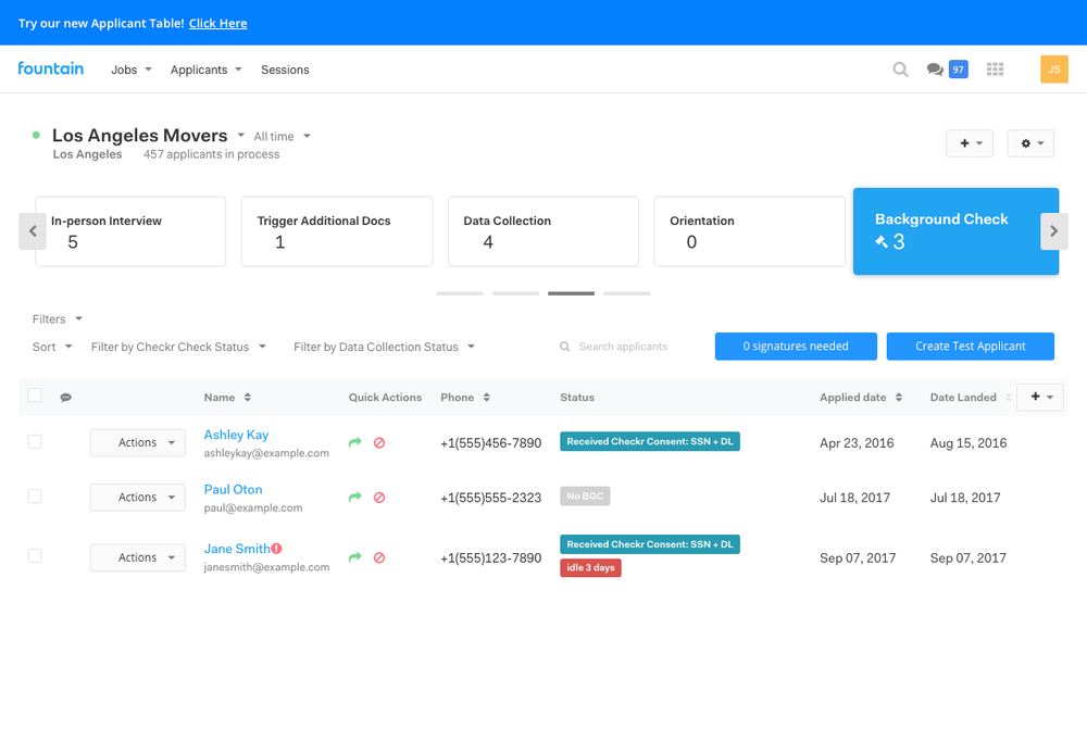 Applicant Tracking