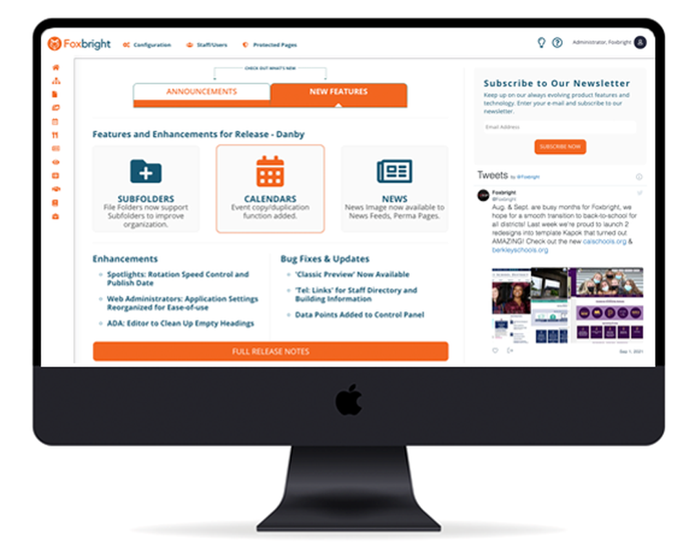 Foxbright CMS for Schools Screenshot 1