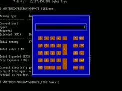 FoxCalc in FreeDOS