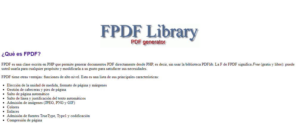 FPDF Screenshot 1