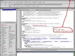 FPTC tray icon in the system tray notification area