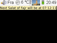 FPTC tray icon displays next salat name and time