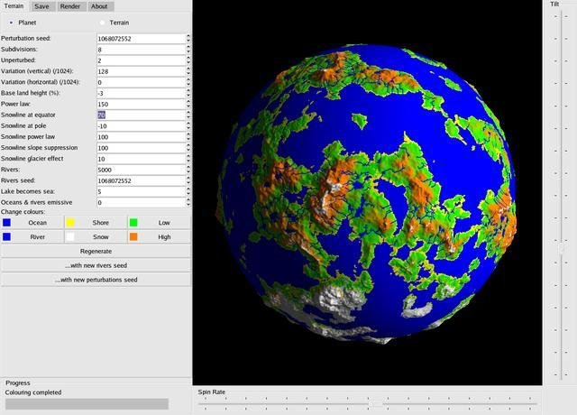 early version of fracplanet