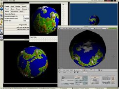 Fracplanet with exports to POV-Ray and Blender