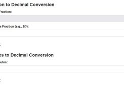 Fraction Minutes to Decimal