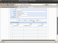 Initial module screen - Grid