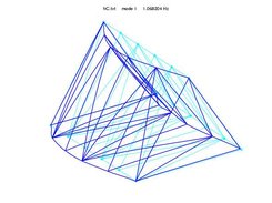 3D output of FRAME3DD analysis results using GnuPlot