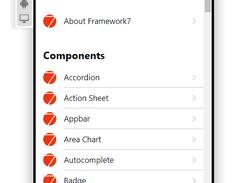 Framework7 Screenshot 1