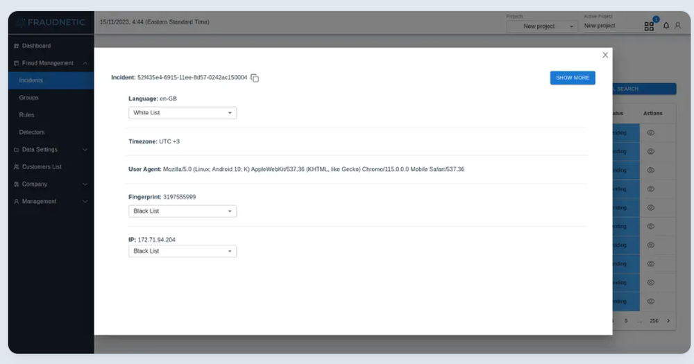 Fraudnetic Screenshot 1