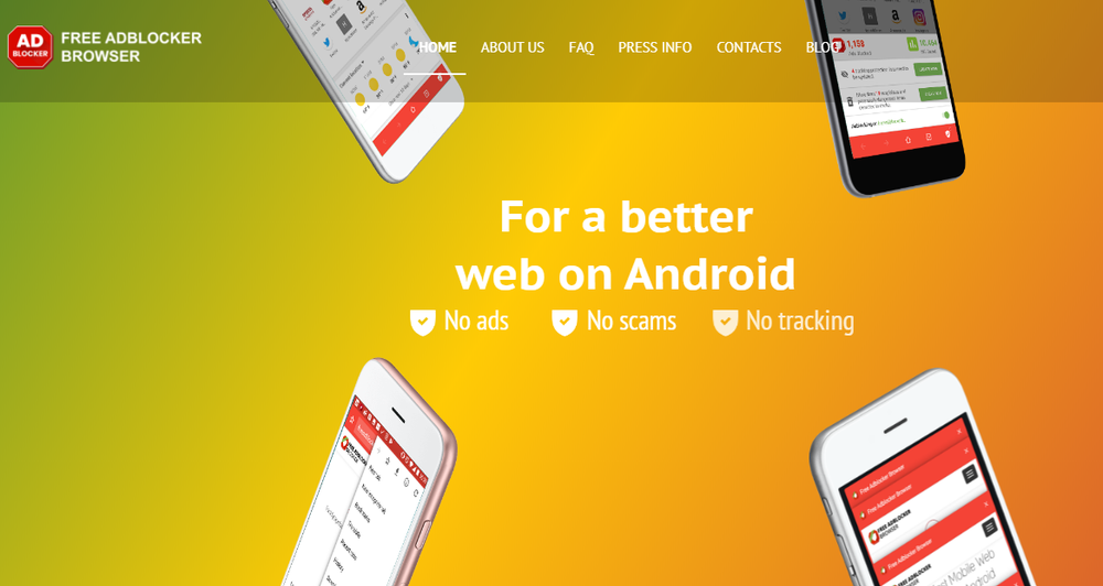 Free Adblocker Browser (FAB) Screenshot 1