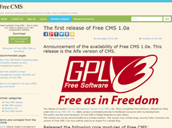 Free CMS default template view