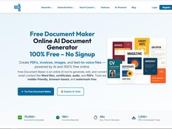 Free Document Maker Online AI Document Generator