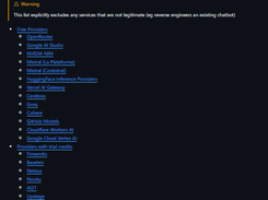 Free LLM API resources Screenshot 1