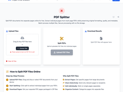 PDF splitter tool