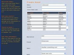Create Asset Screen