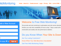 Free Web Monitoring Screenshot 1