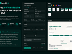 Generate professional proforma invoices for quotations, advance billing, and pre-sales transactions. Customize customer details, products, pricing, taxes, and download a print-ready PDF instantly.