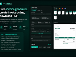Create professional invoices with customizable business details, taxes, discounts, and branding. Preview changes instantly and download a clean, print-ready PDF without creating an account.